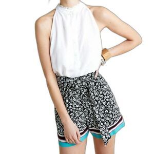 Anthropologie | Maeve Scarf Printed Floral Shorts Size Small 100% Viscose